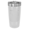 Nebraska Heart 20 oz Tumbler | White