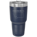 Montana Heart 30 oz Tumbler | Navy