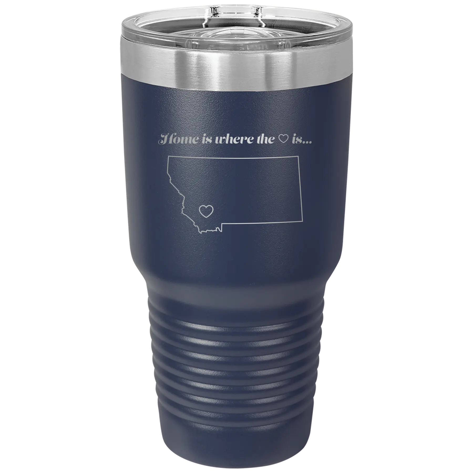 Montana Heart 30 oz Tumbler | Navy