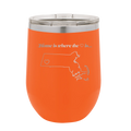 Massachusetts Heart Wine Cup | Orange