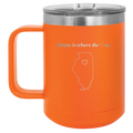 Illinois Heart 15 oz Mug | Orange