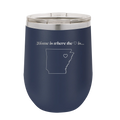 Arkansas Heart Wine Cup | Navy