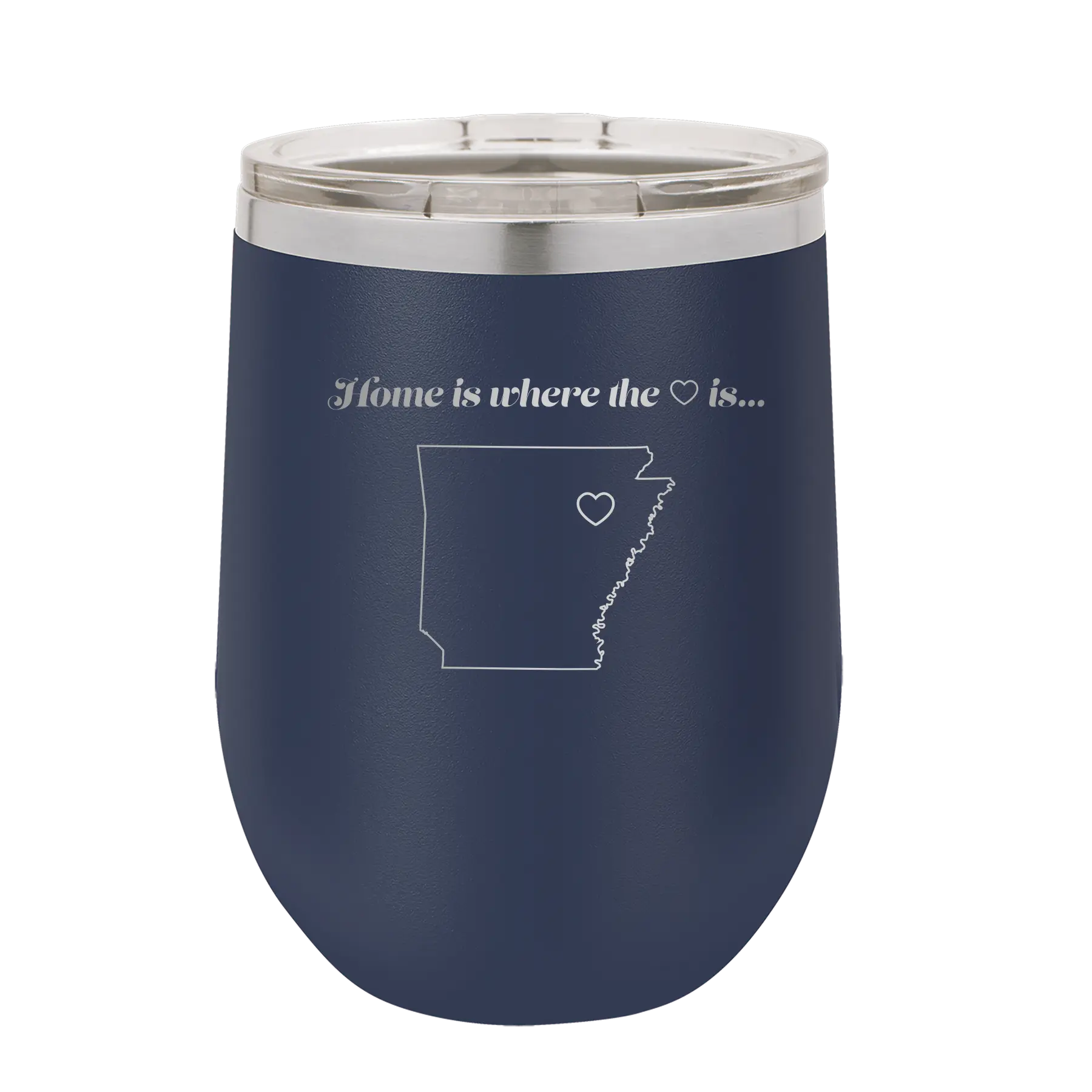 Arkansas Heart Wine Cup | Navy