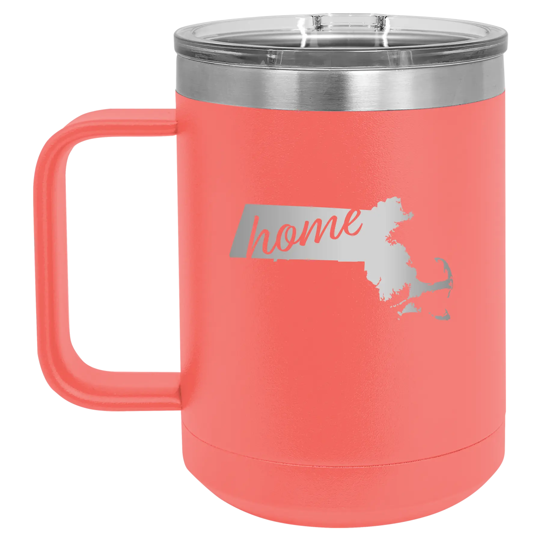 Massachusetts Home 15 oz Mug | Coral
