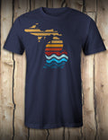 Michigan Color Bars - Navy