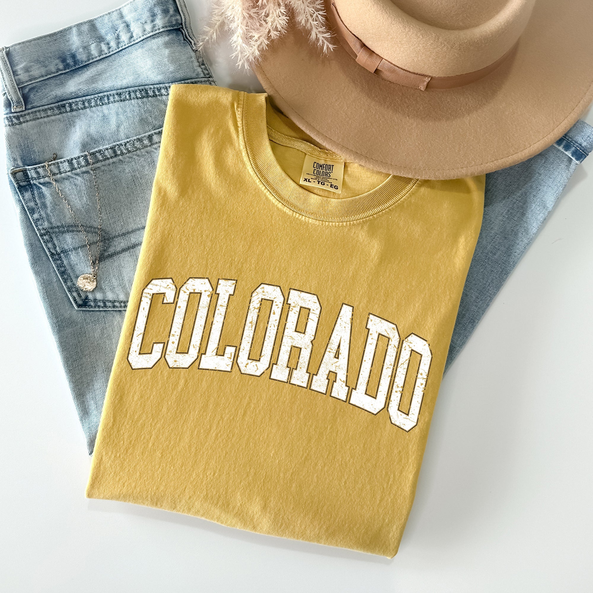 Colorado, Football, Sports, Game Day, Big Game, Touchdown, Tailgate Party, University, College, State Tshirt Comfort Colors T-Shirt