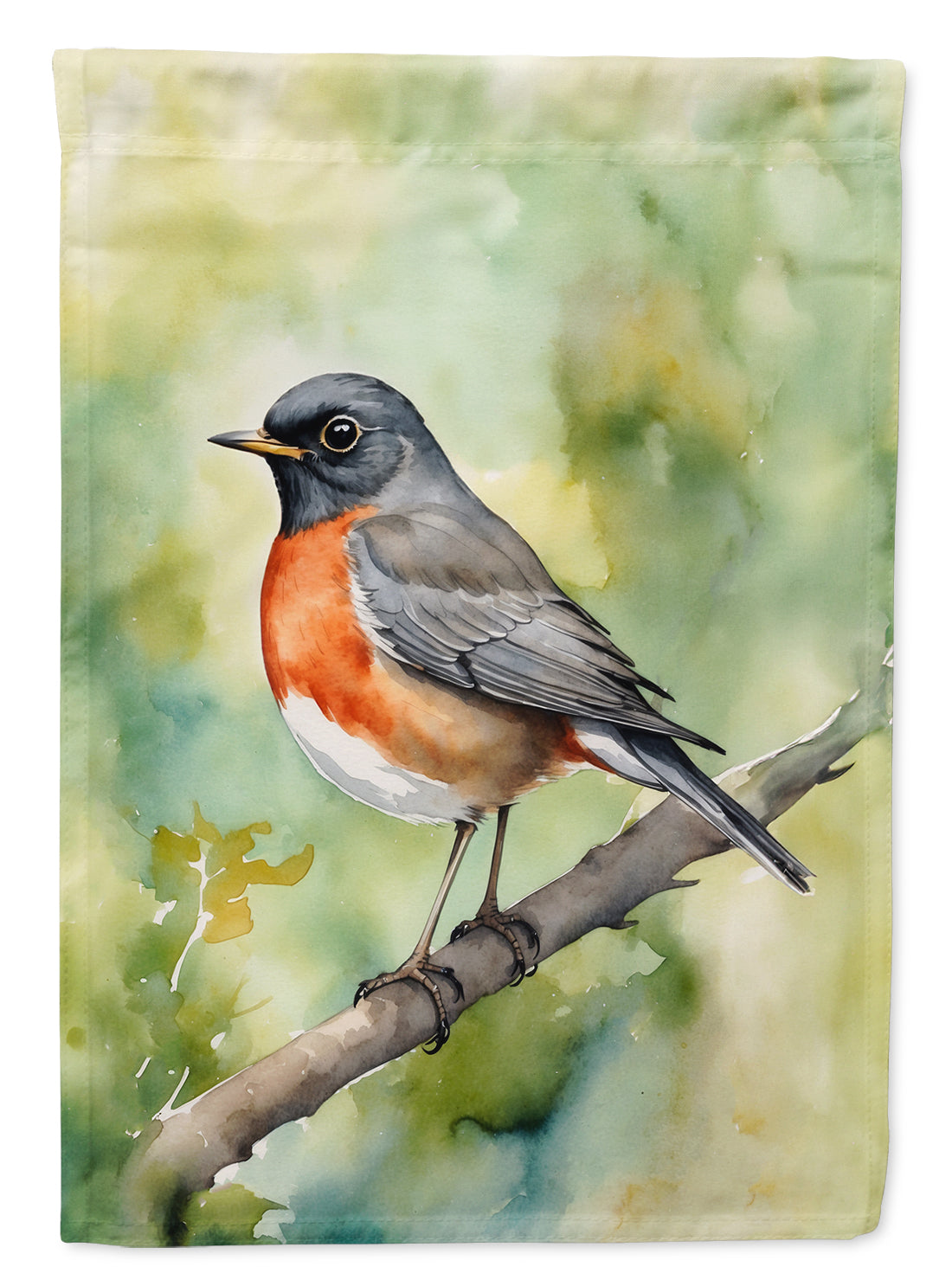 Connecticut American Robin Garden Flag Mailbox Decorative Yard Banner Outside Patio Artwork for Flower Beds, Garden Size, Multicolor