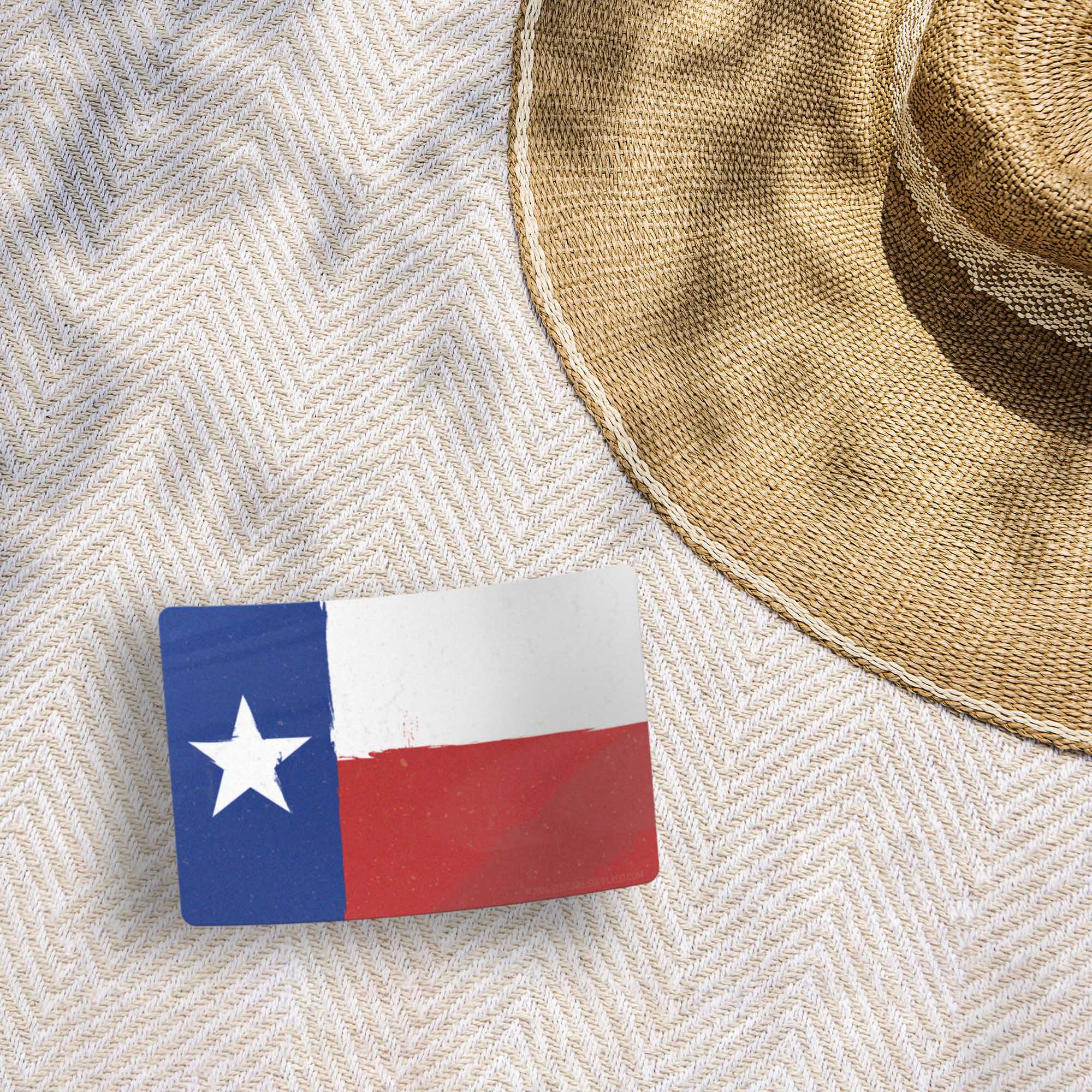 Texas Flag Sticker - Rectangle TX Decal