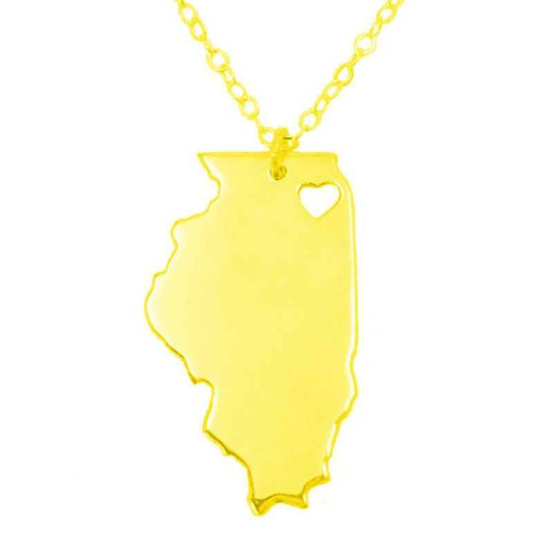 Illinois State Necklace