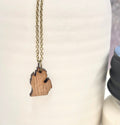 Michigan Wooden Adjustable Necklace