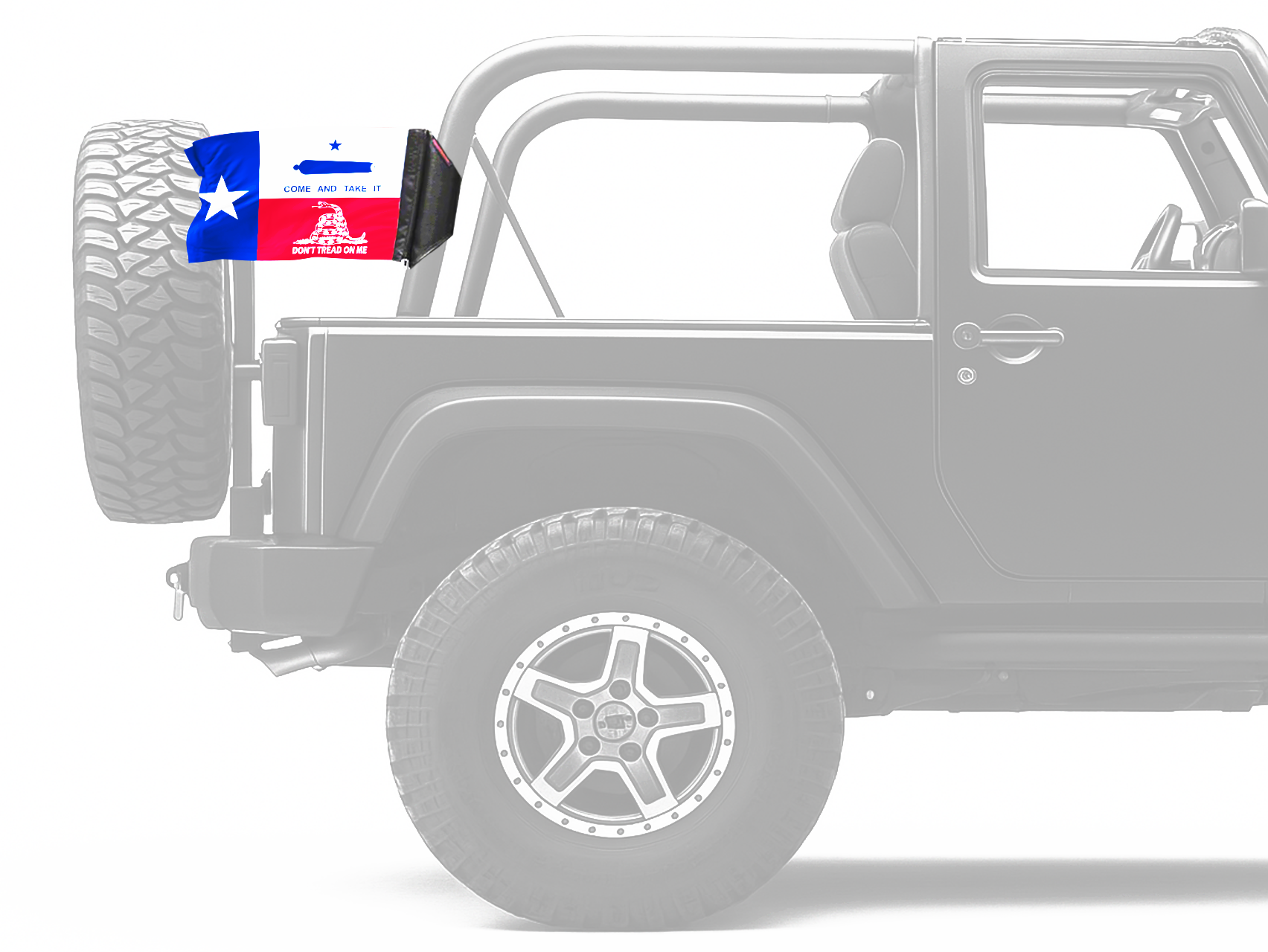 State Flag Texas Don't Tread 12"x18" Forever Wave Flag
