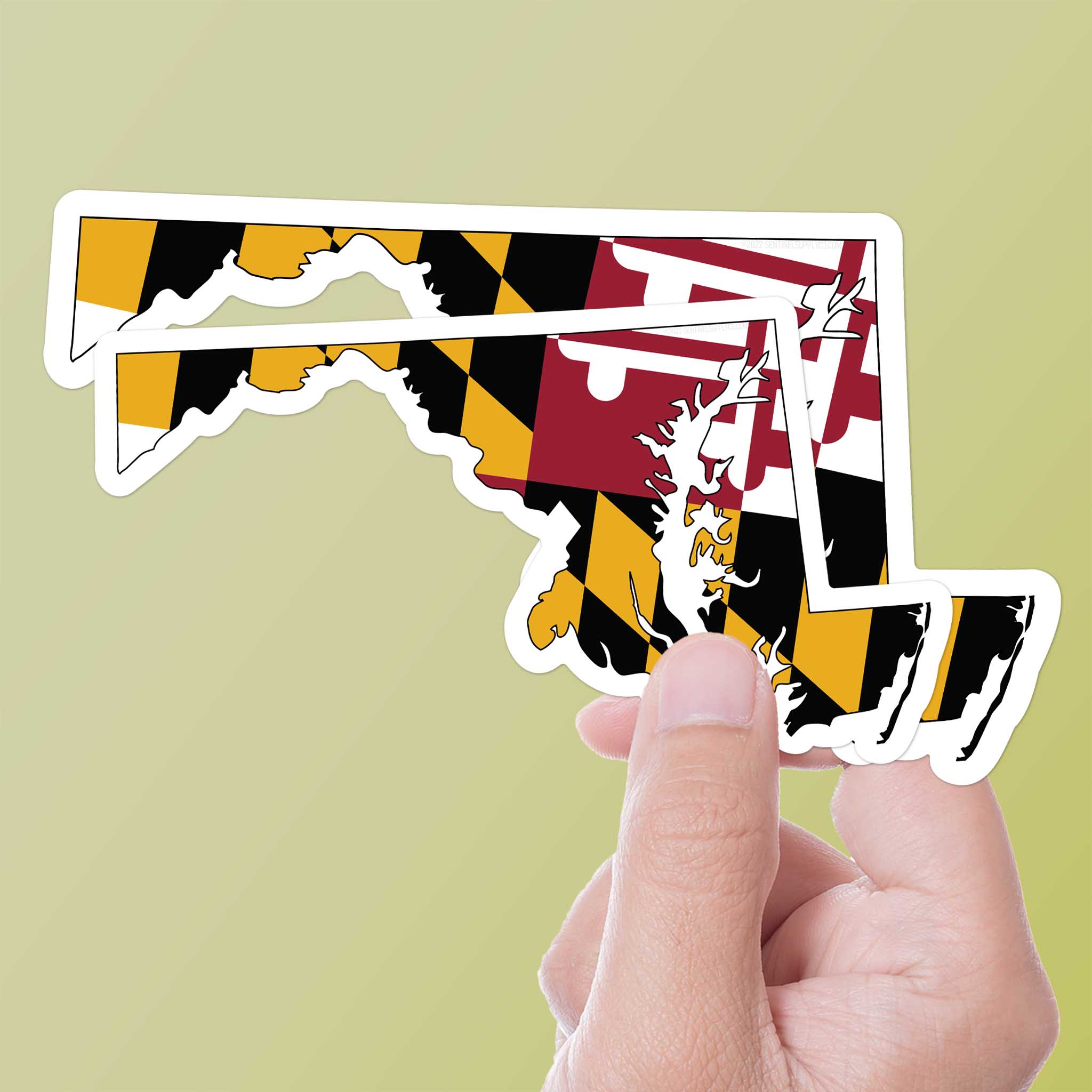 Maryland Flag Bumper Sticker