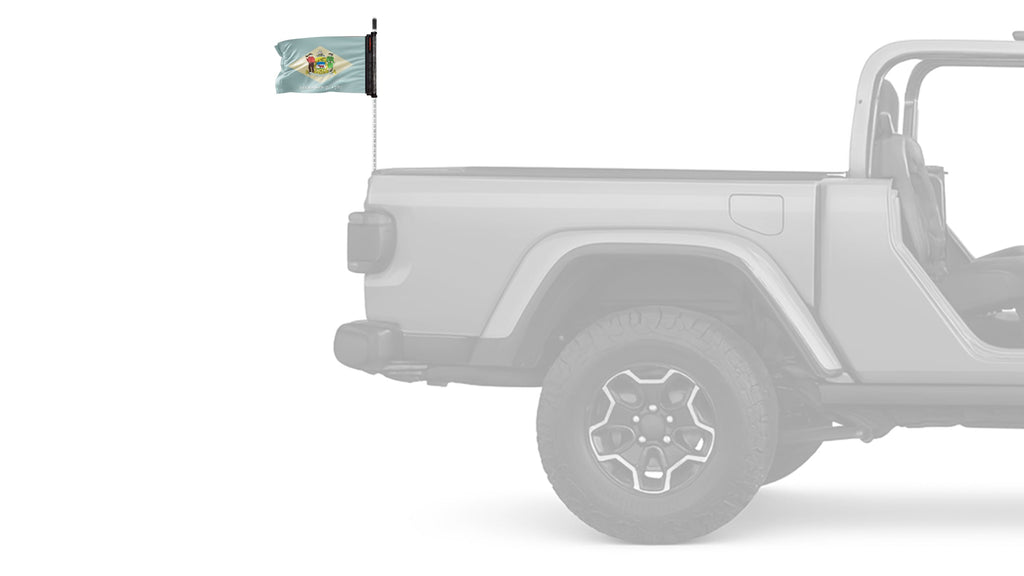 State Flag Delaware 12"x18" Forever Wave Flag for Bronco