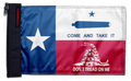 State Flag Texas Don't Tread 12"x18" Forever Wave Flag