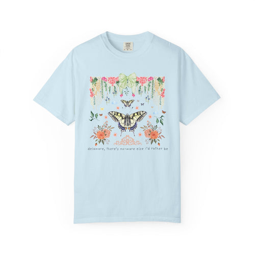 Colorful Delaware Butterfly Lover Tee