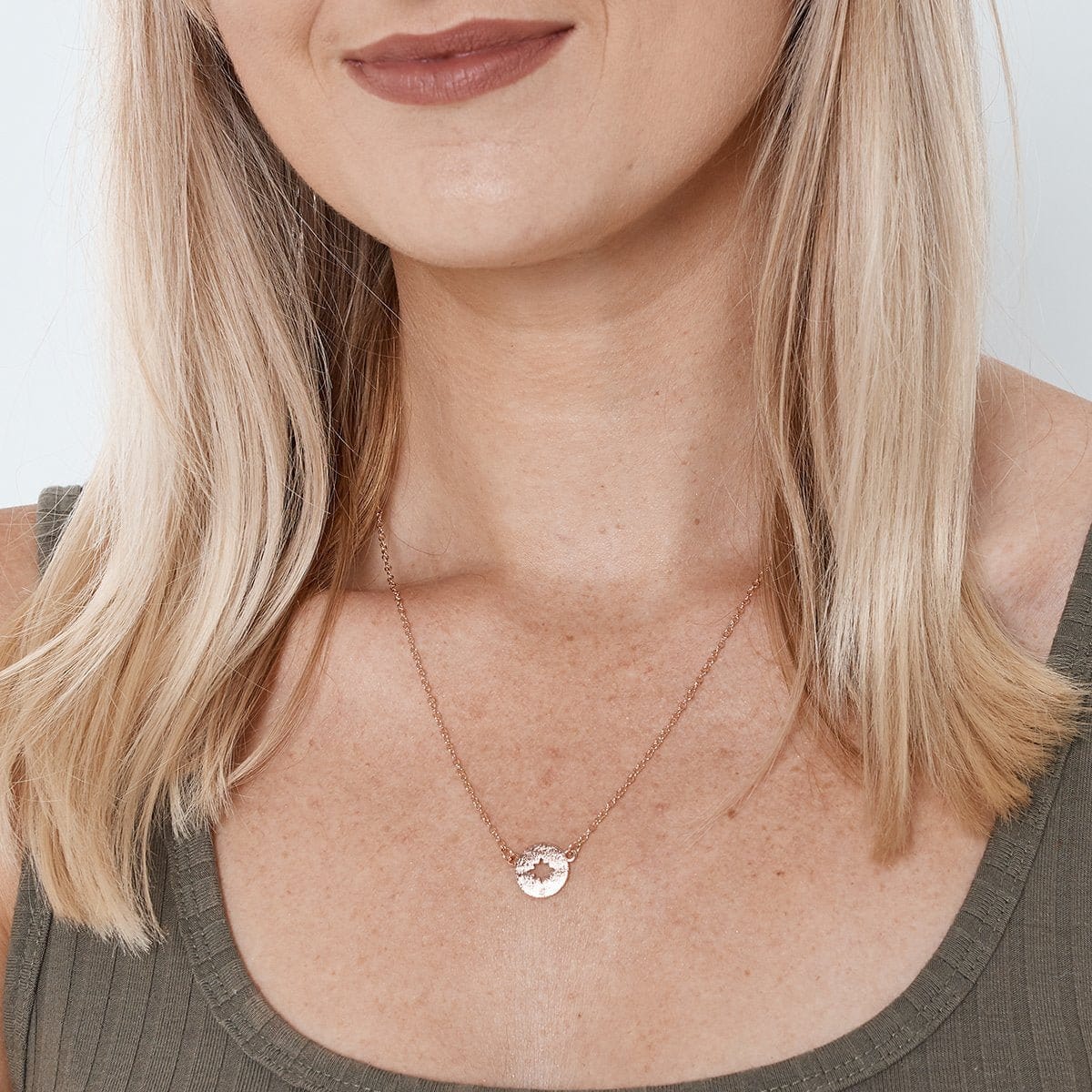 Georgia Compass Pendant Necklace