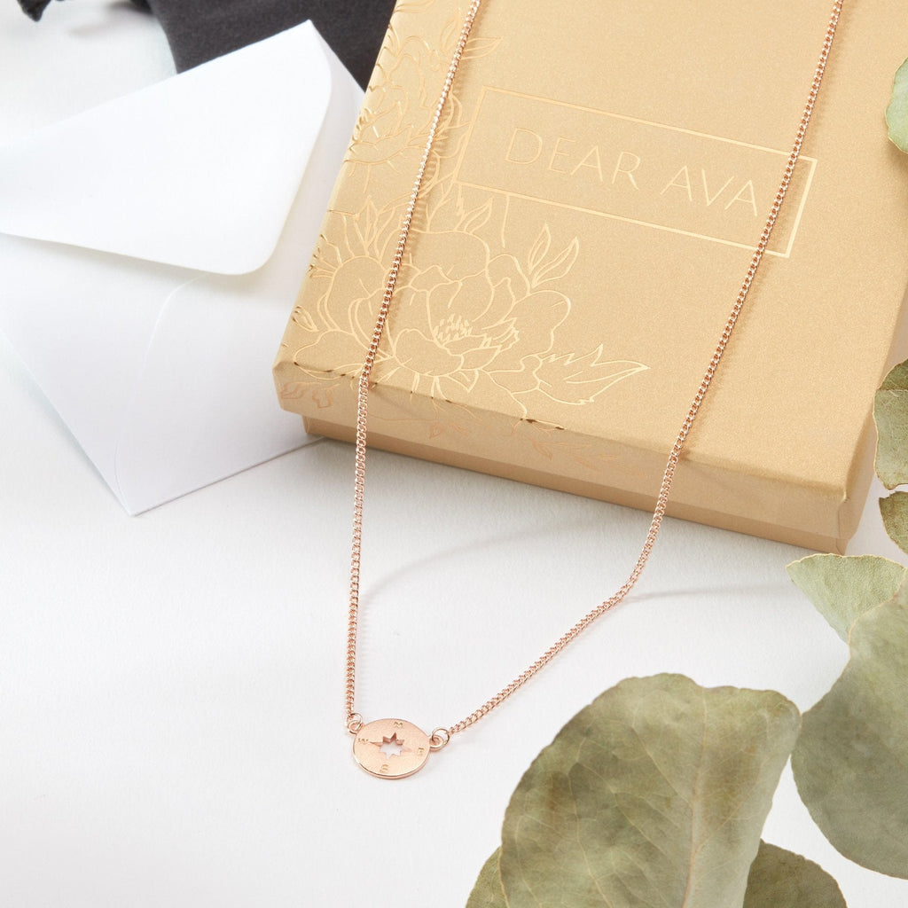 Georgia Compass Pendant Necklace