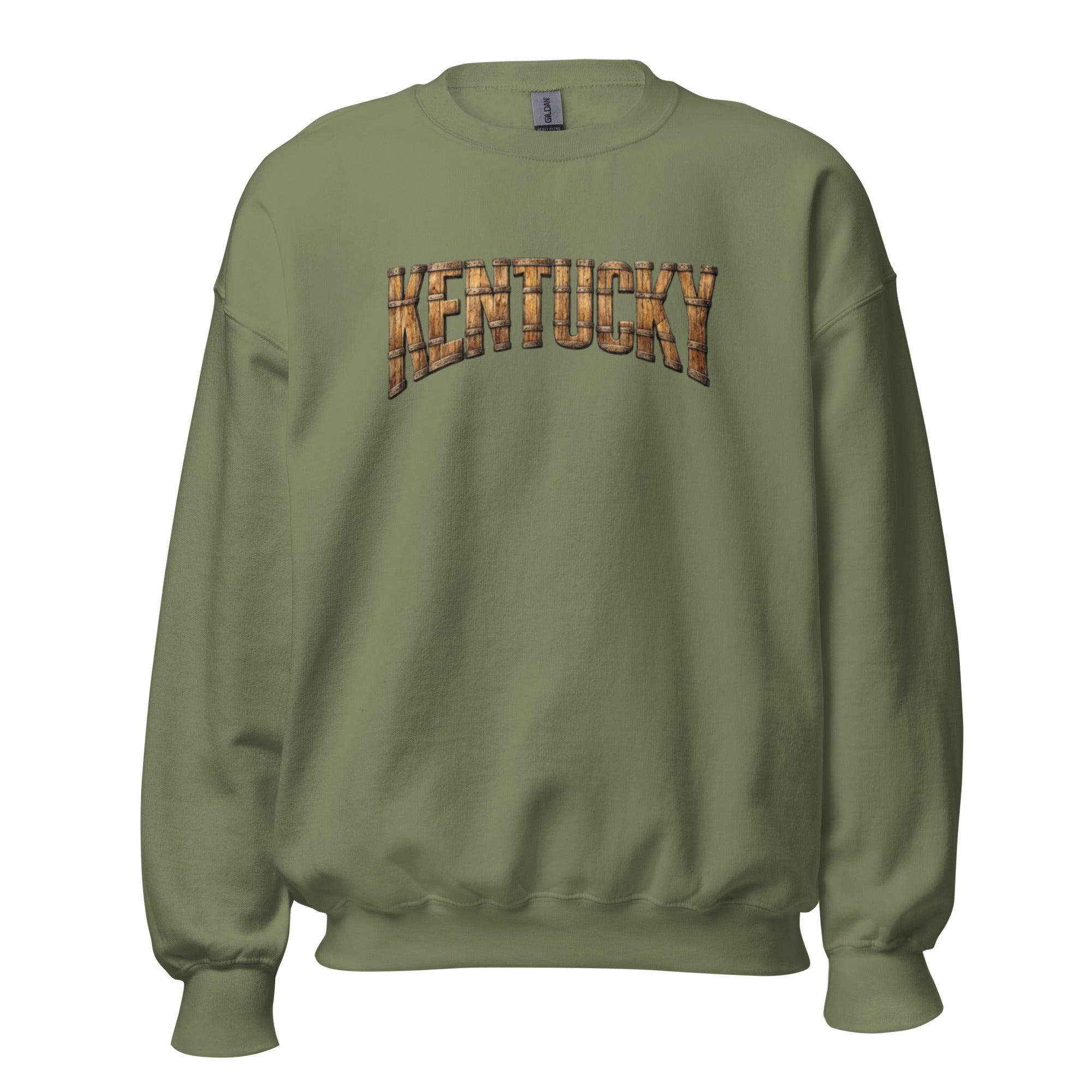 Kentucky Bourbon Sweatshirt | Barrel Text Design | Cozy Fit