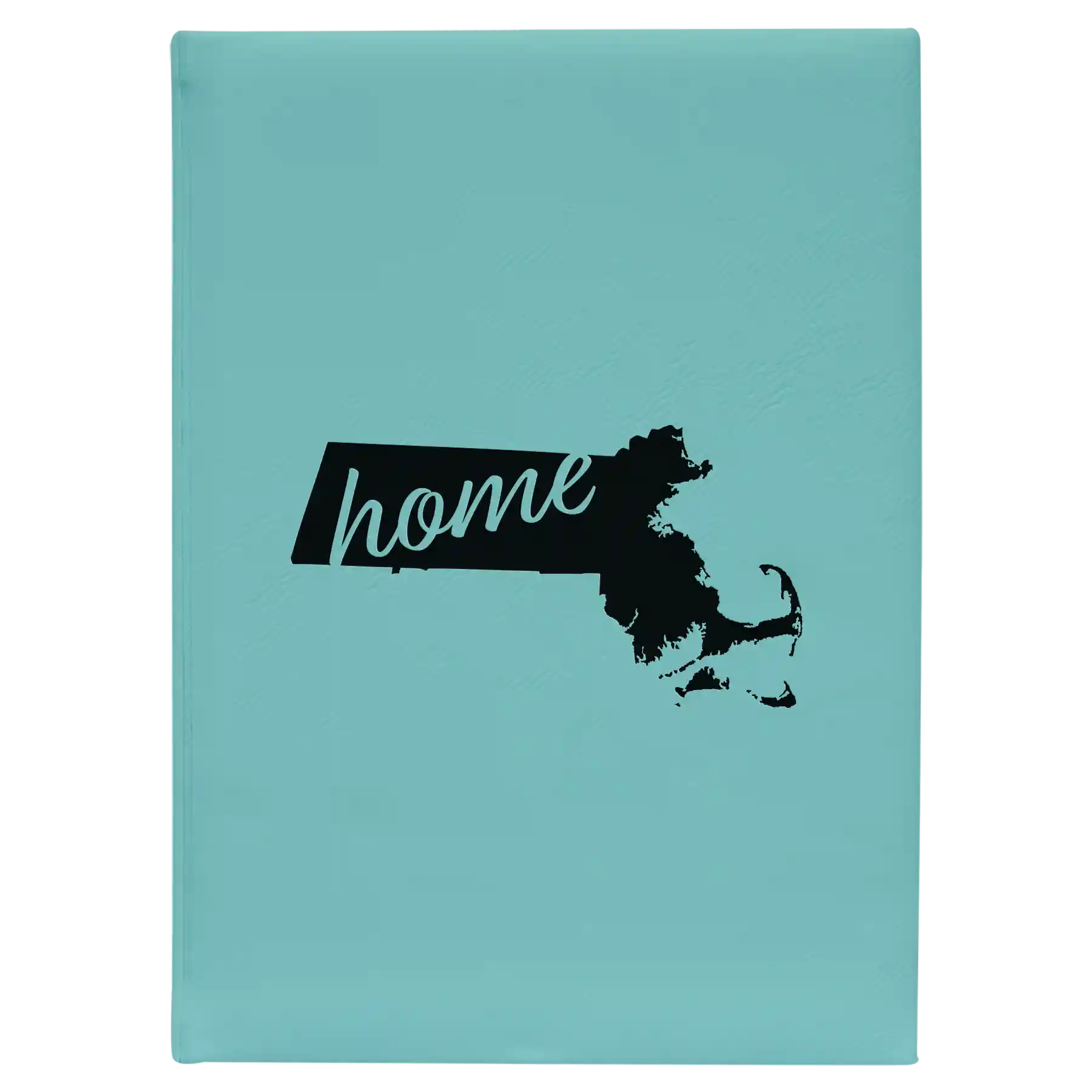 Massachusetts Home Leatherette Journal (large) | Teal