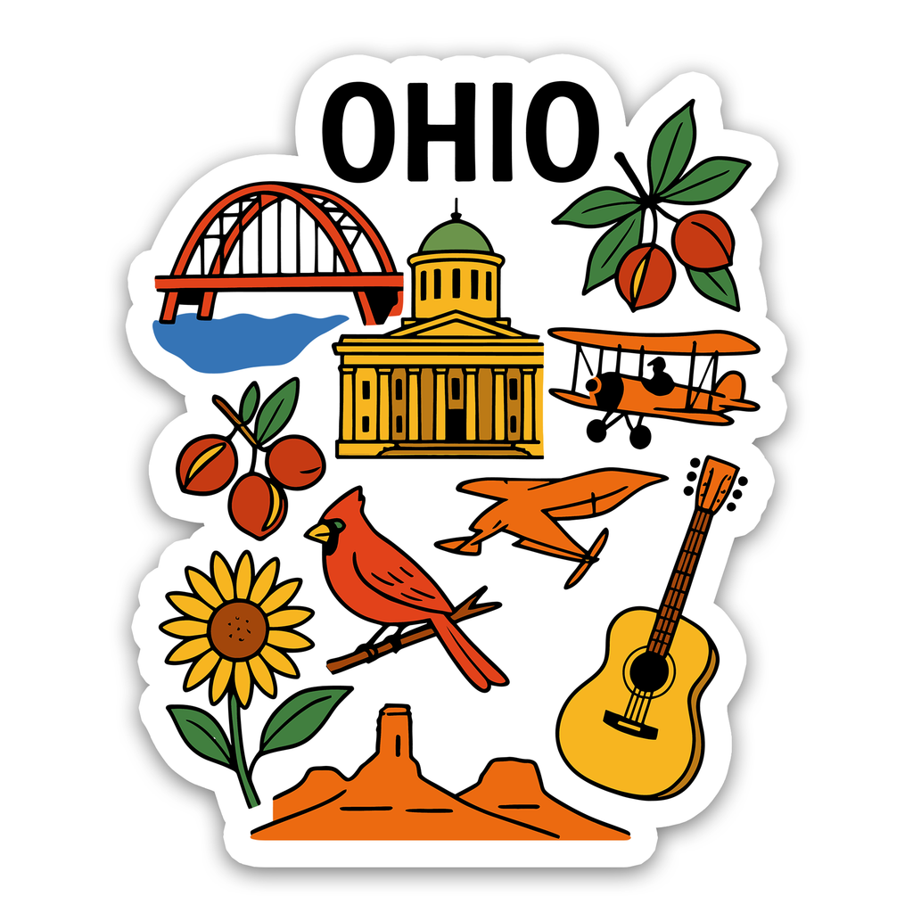 Ohio State Icons Sticker