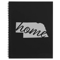 Nebraska Home Spiral Notebook (large) | Black