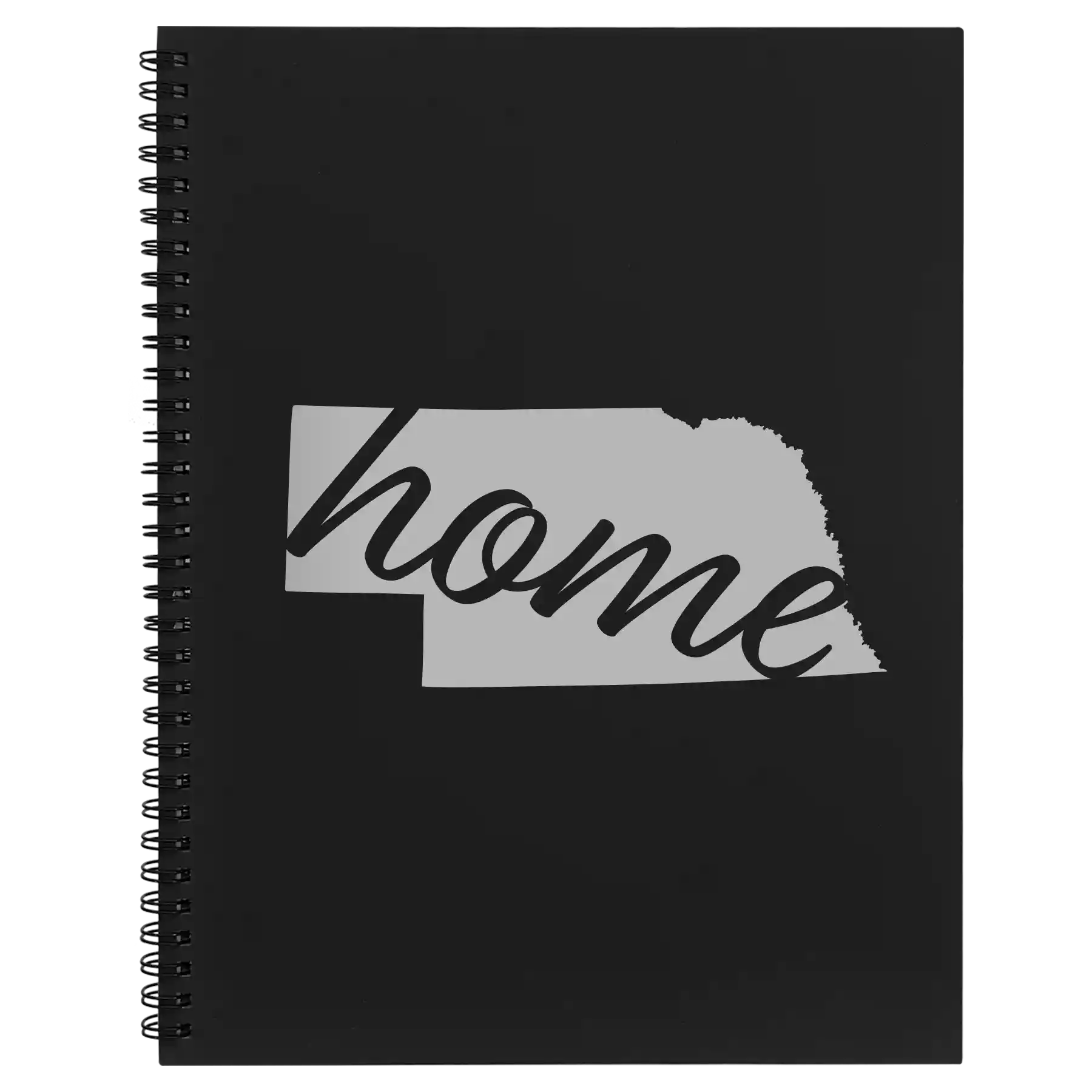 Nebraska Home Spiral Notebook (large) | Black