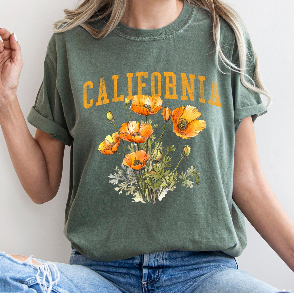California State Flower Comfort Colors Tshirt