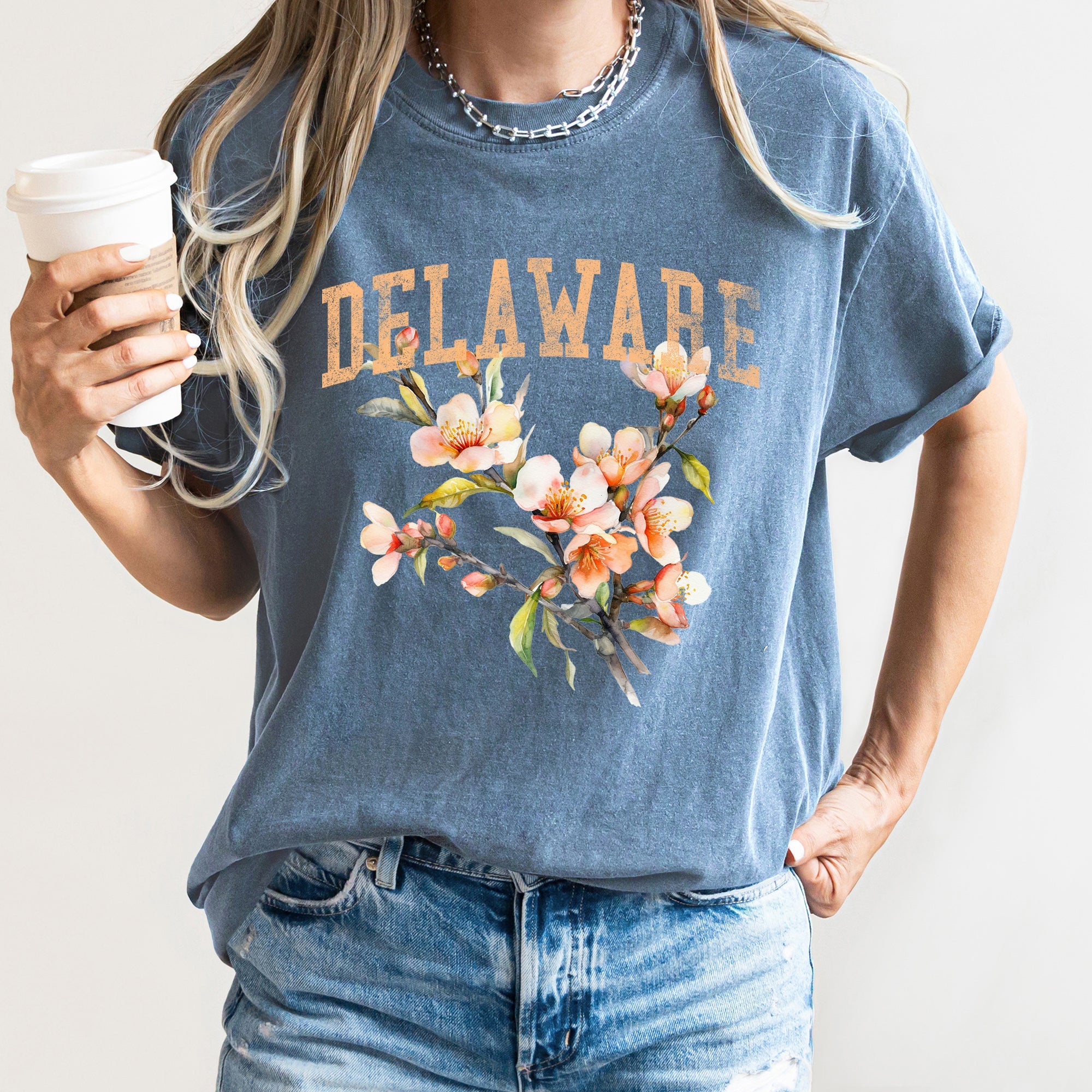 Delaware State Flower Comfort Colors Tshirt