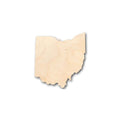 Unfinished Wood Ohio Shape - State - Craft - up to 46" DIY